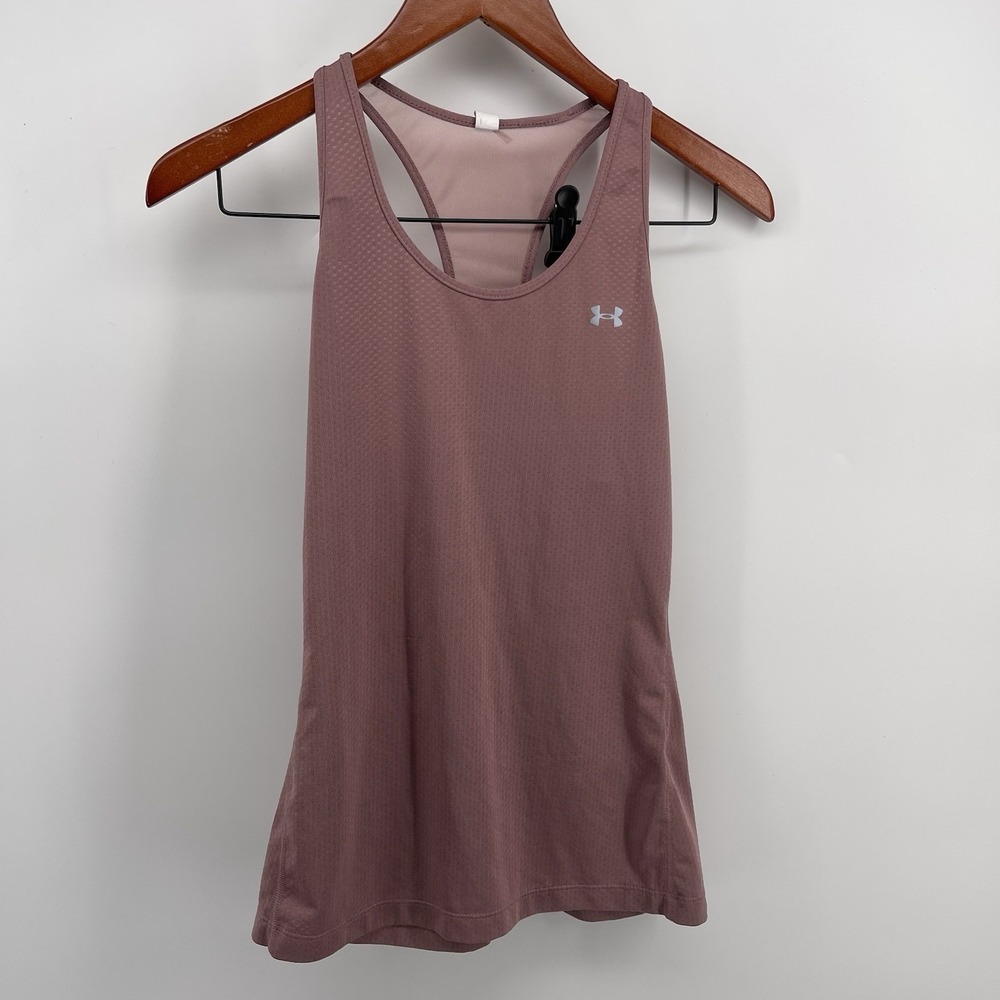 Under Armour HeatGear Women's SM Small Tank Top Mauve Pink Athletic